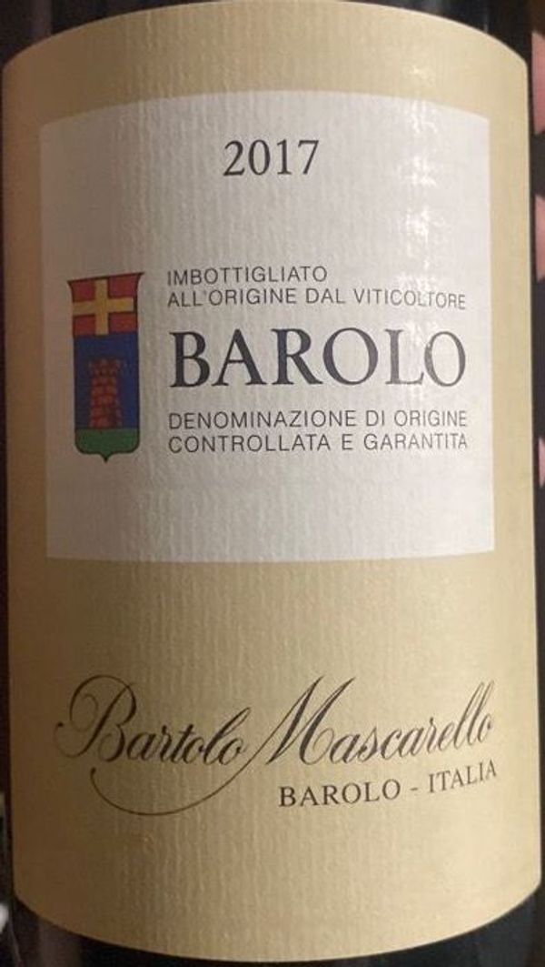 2017 Bartolo Mascarello Barolo
