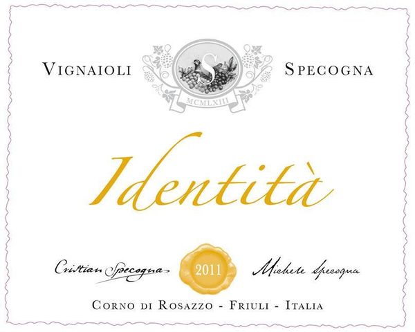 2016 Azienda Agricola Specogna Friuli Bianco Identità