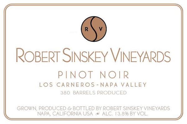 2017 Robert Sinskey Vineyards Los Carneros Pinot Noir