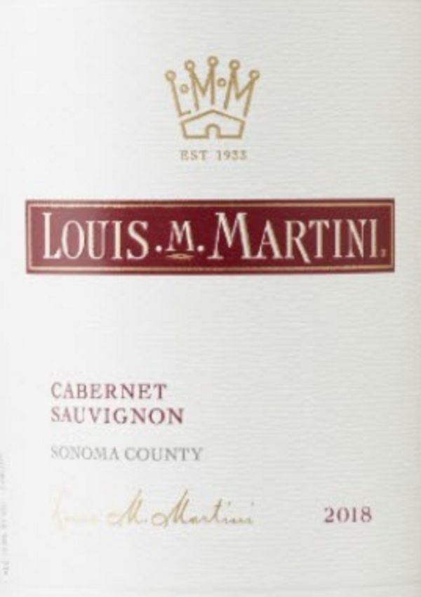 2019 Louis M. Martini Sonoma County Cabernet Sauvignon