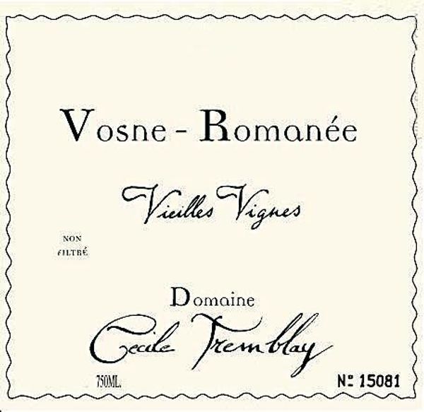 2018 Domaine Cécile Tremblay Vosne-Romanée Vieilles Vignes