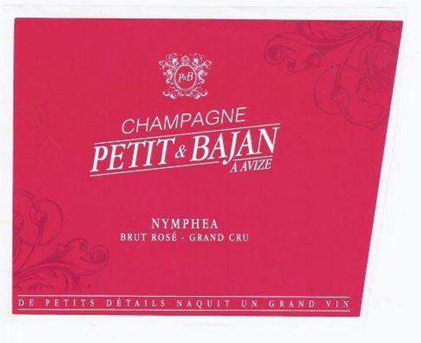 Petit & Bajan Champagne Nymphéa Brut Rosé Grand Cru
