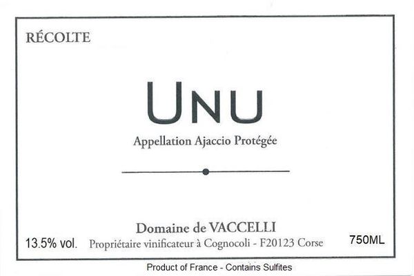 2020 Domaine de Vaccelli UNU Rosé Ajaccio
