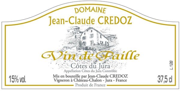 2017 Domaine Jean-Claude Credoz Côtes du Jura Vin de Paille