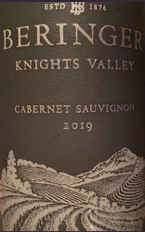 2019 Beringer Vineyards Knights Valley Cabernet Sauvignon