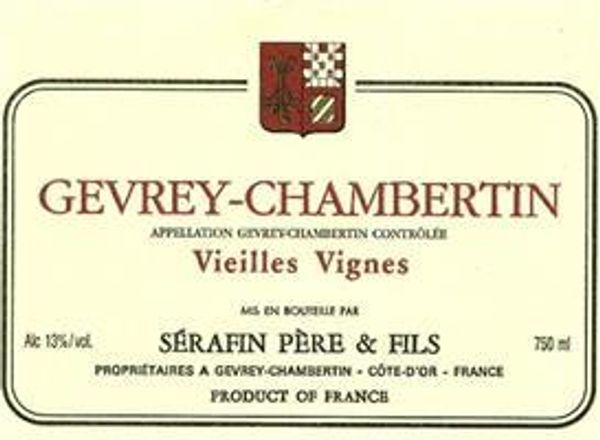 1996 Sérafin Père & Fils Gevrey-Chambertin Vieilles Vignes
