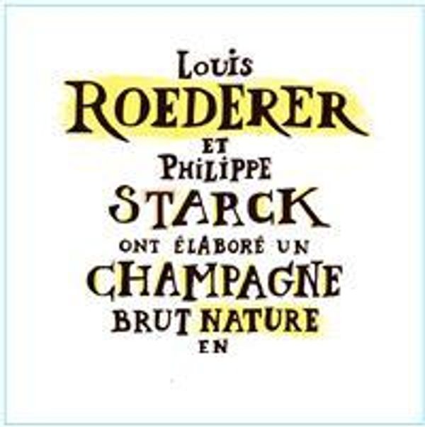 2015 Louis Roederer et Philippe Starck Champagne Brut Nature