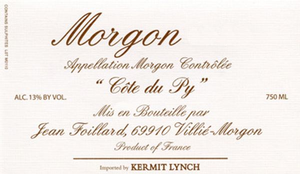 2013 Jean Foillard Morgon Côte du Py