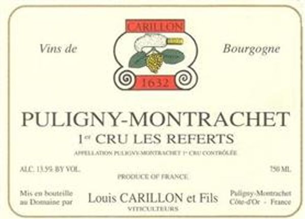 1999 Louis Carillon Puligny-Montrachet Les Referts