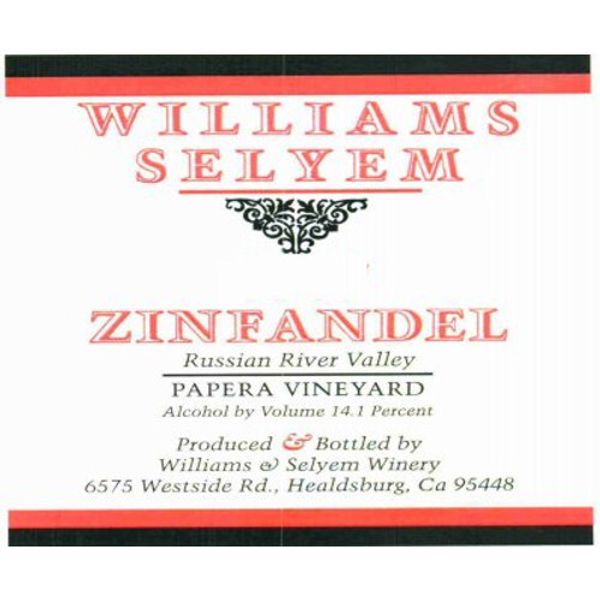 2021 Williams Selyem Papera Vineyard Zinfandel