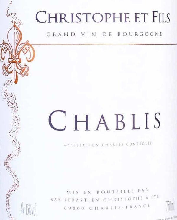 2021 Domaine Christophe et Fils Chablis