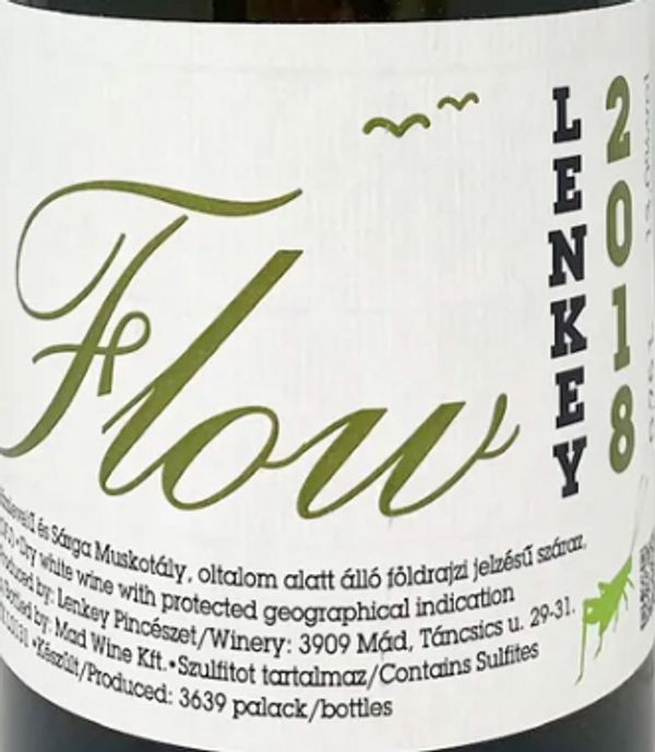 2018 Lenkey Pincészet Tokaj-Hegyaljai Flow