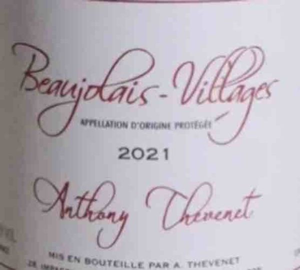 2021 Anthony Thévenet Beaujolais-Villages