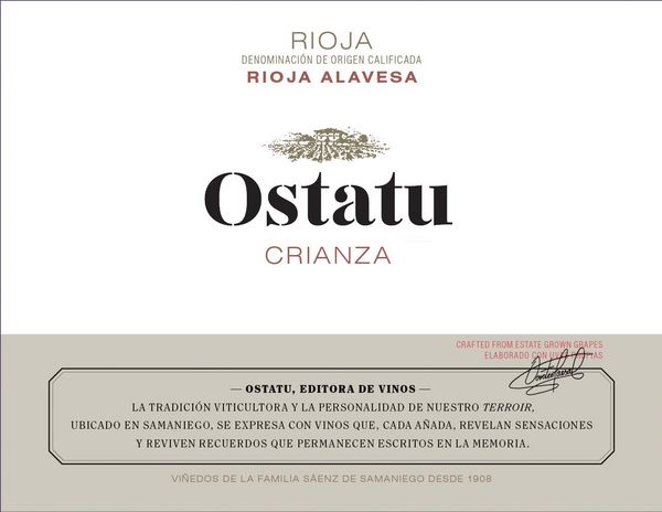 2019 Ostatu Rioja Crianza