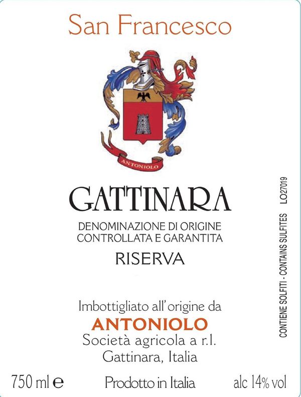 2016 Antoniolo Gattinara San Francesco