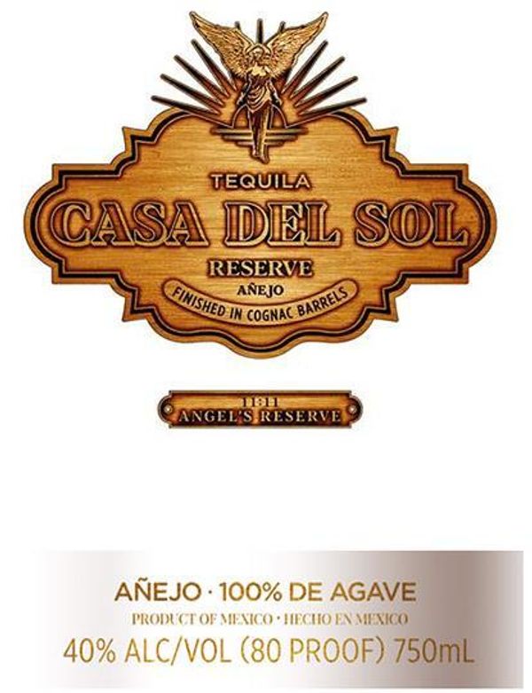 Casa Del Sol Angel's Reserve Tequila Añejo