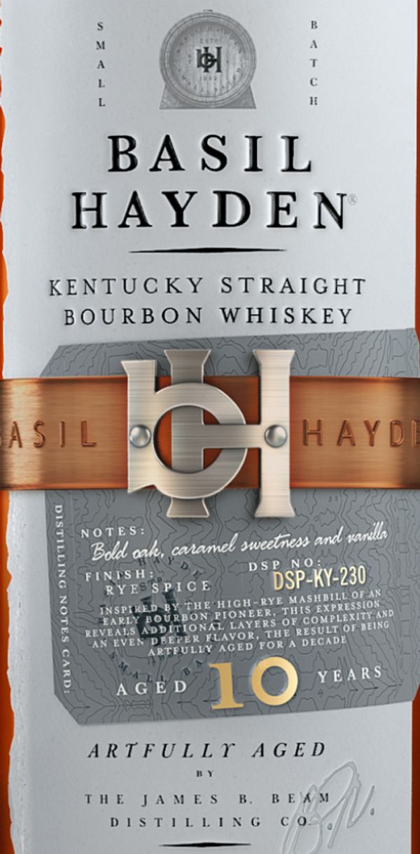 Basil Hayden Aged 10 Years Kentucky Straight Bourbon Whiskey