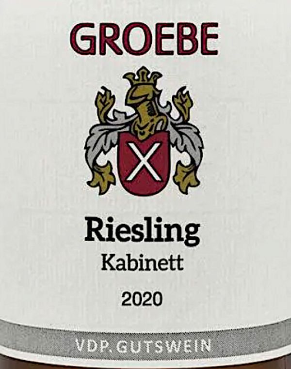2020 Weingut K. F. Groebe Riesling Kabinett