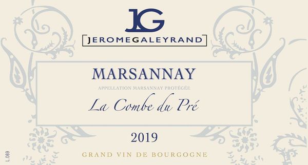 2019 Jerome Galeyrand Marsannay La Combe du Pré