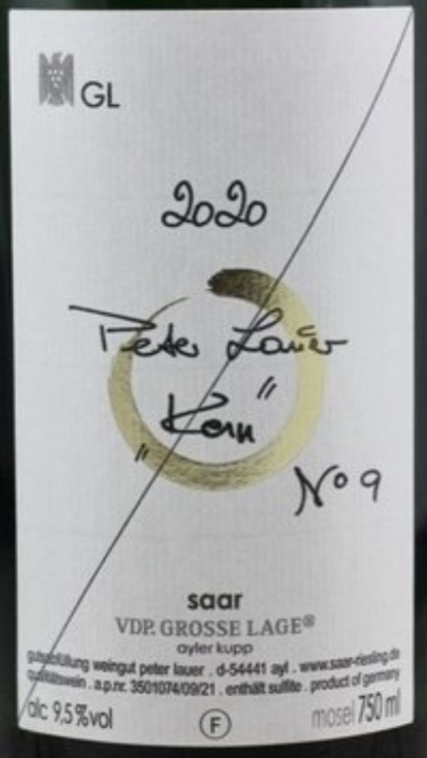 2020 Peter Lauer № 9 Kern Riesling