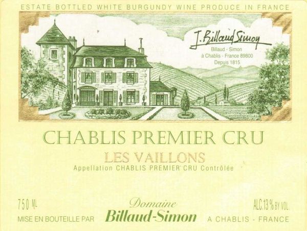 2020 Domaine Billaud-Simon Chablis Les Vaillons
