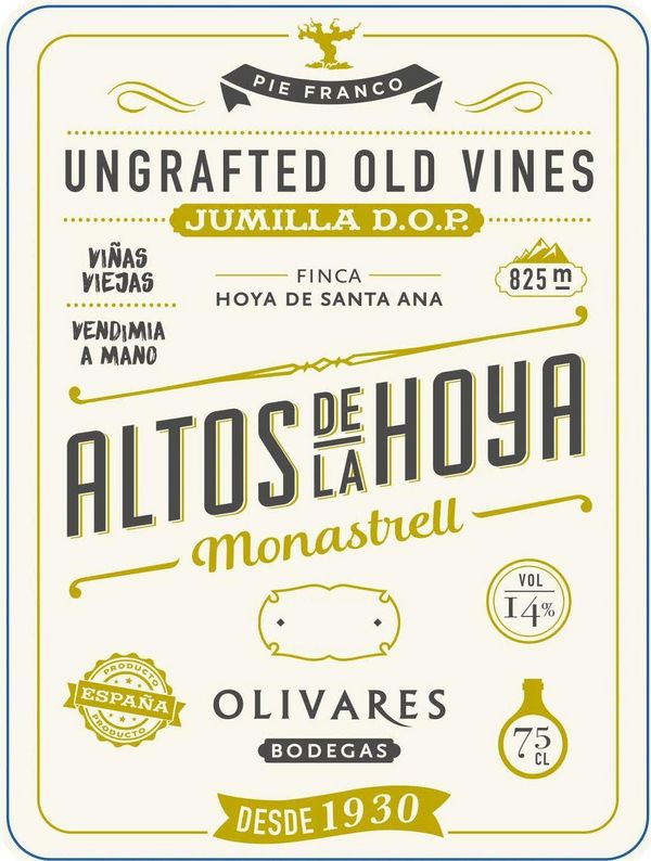 2020 Bodegas Olivares Altos de la Hoya Old Vines Monastrell