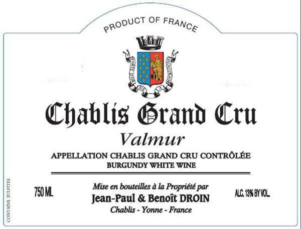 2020 Domaine Jean-Paul & Benoît Droin Chablis Valmur