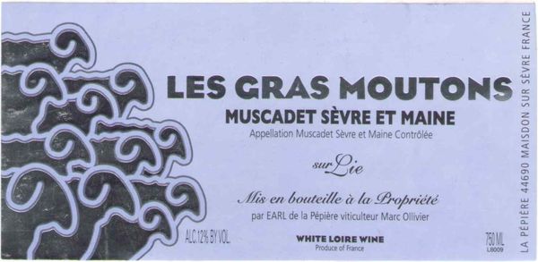 2021 Domaine de la Pépière Muscadet Sèvre et Maine Sur Lie Les Gras Moutons