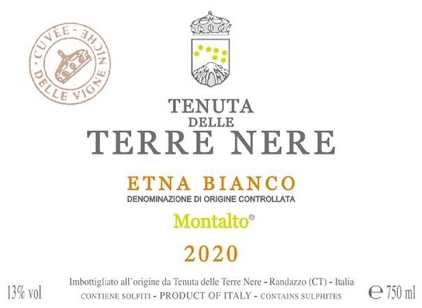 2021 Tenuta delle Terre Nere Etna Cuvée delle Vigne Niche Bianco Montalto