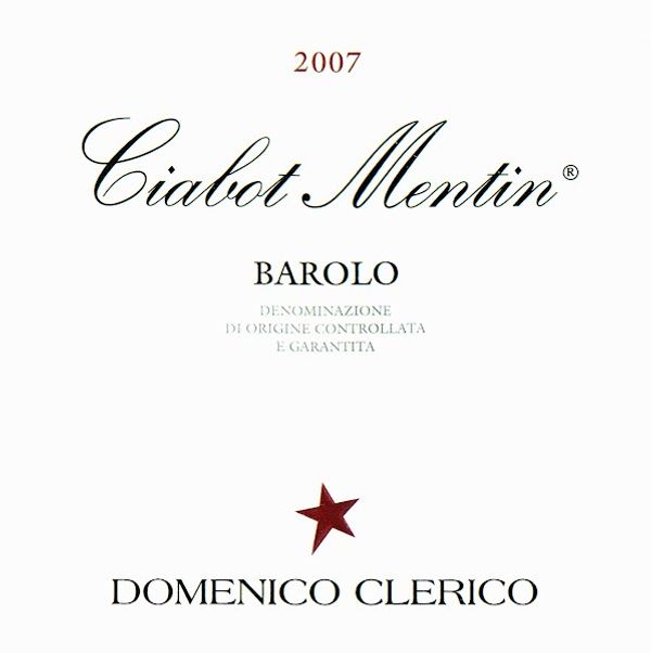 2007 Domenico Clerico Barolo Ciabot Mentin