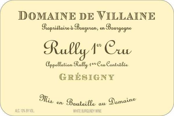 2019 Domaine de Villaine Rully Grésigny