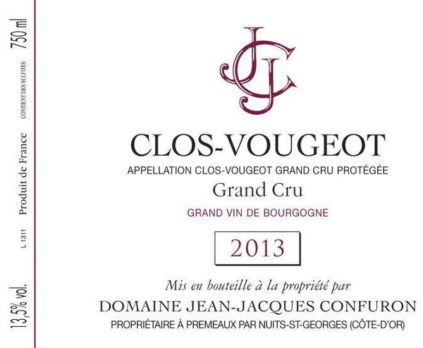 1996 Domaine Jean-Jacques Confuron Clos-Vougeot