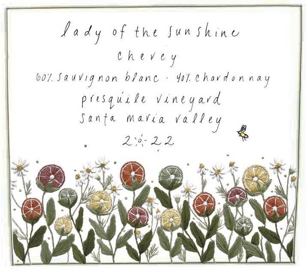 2022 Lady of the Sunshine Oliver's Vineyard Chevey Sauvignon Blanc Chardonnay