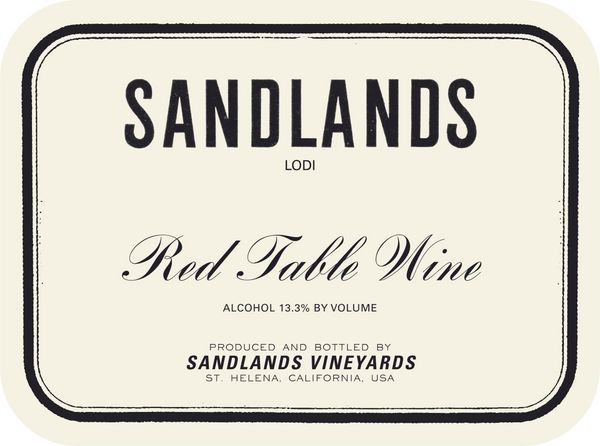 2021 Sandlands Lodi Red Table Wine