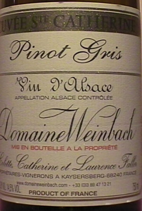 2020 Domaine Weinbach Cuvée Ste Catherine Pinot Gris