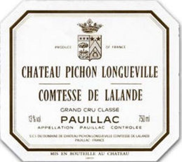 1996 Château Pichon Longueville Comtesse de Lalande Pauillac