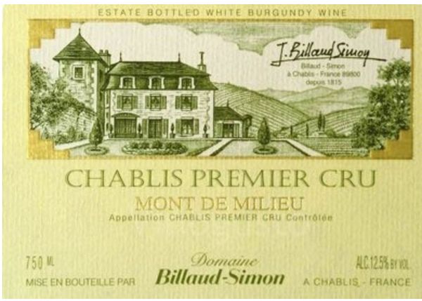 2020 Domaine Billaud-Simon Chablis Mont de Milieu