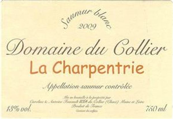 2013 Domaine du Collier Saumur Blanc La Charpentrie