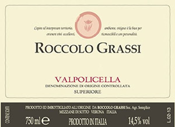 2016 Roccolo Grassi Valpolicella Superiore