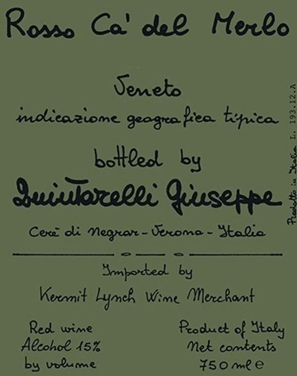 2013 Giuseppe Quintarelli Rosso Ca’ del Merlo
