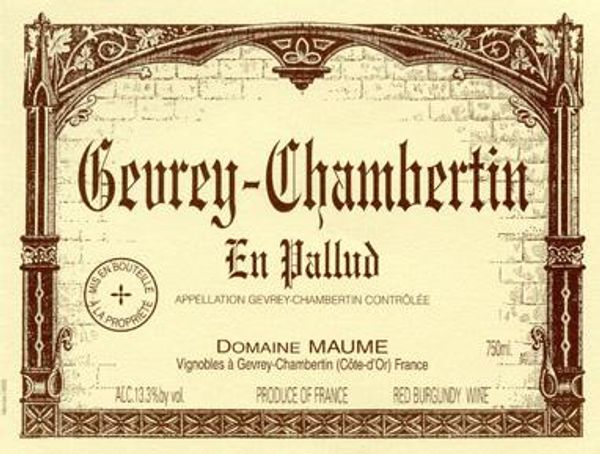 2003 Domaine Maume Gevrey-Chambertin En Pallud
