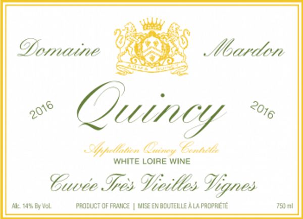 2021 Domaine Mardon Quincy Cuvée Très Vieilles Vignes