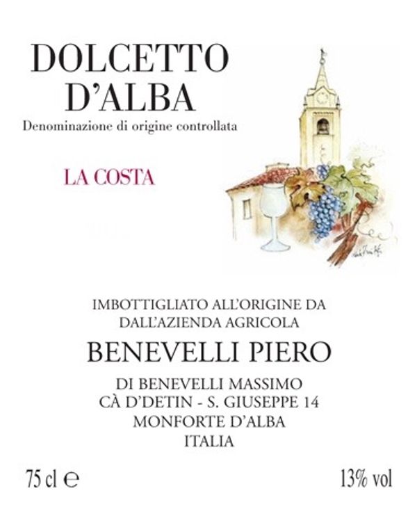 2021 Benevelli Piero La Costa Dolcetto d'Alba