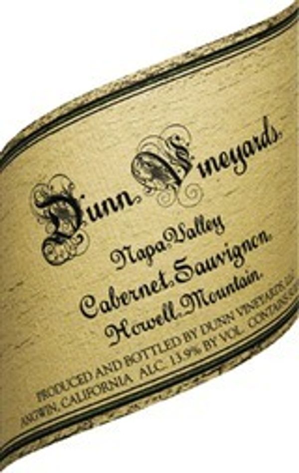 1981 Dunn Vineyards Howell Mountain Cabernet Sauvignon