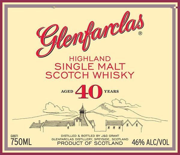 Glenfarclas 40 Year Old Highland Single Malt Scotch Whisky