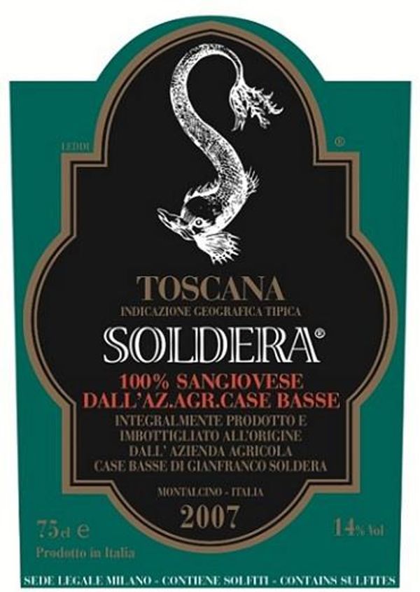 2007 Soldera Case Basse Toscana Sangiovese