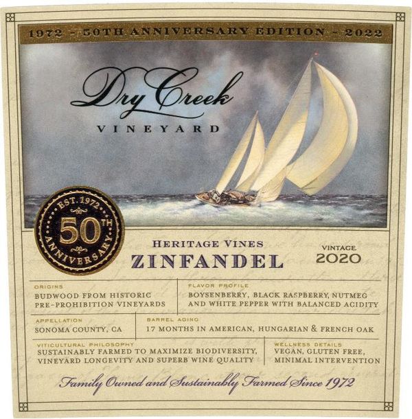 2020 Dry Creek Vineyard Heritage Zinfandel