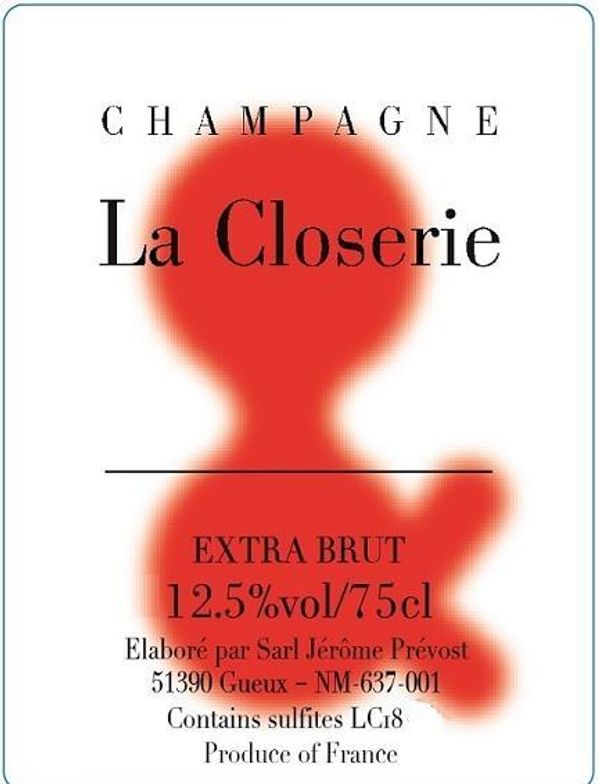 Jérôme Prévost Champagne La Closerie Extra Brut