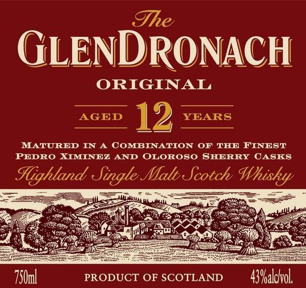 GlenDronach Original Aged 12 Years Highland Single Malt Scotch Whisky