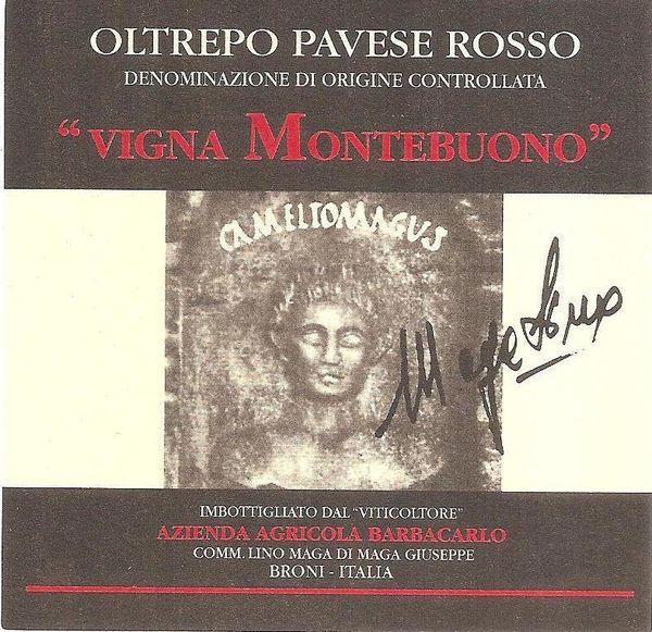 2016 Barbacarlo Oltrepò Pavese Rosso Vigna Montebuono